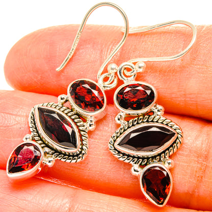 Garnet Earrings handcrafted by Ana Silver Co - EARR426822