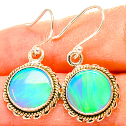 Aura Opal Earrings handcrafted by Ana Silver Co - EARR426823