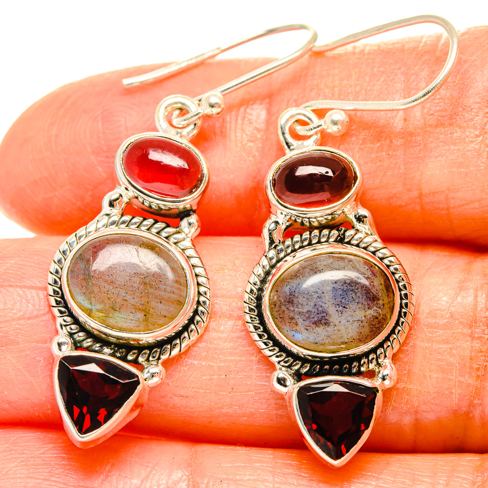 Labradorite Earrings handcrafted by Ana Silver Co - EARR426826