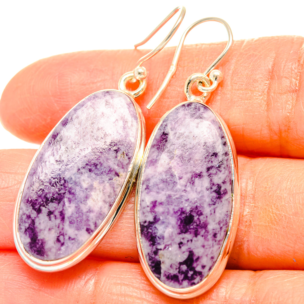 Lepidolite Earrings handcrafted by Ana Silver Co - EARR426831