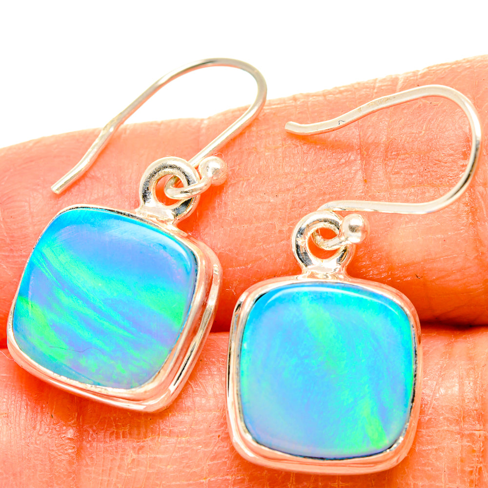 Aura Opal Earrings handcrafted by Ana Silver Co - EARR426837