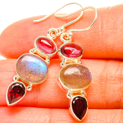 Labradorite Earrings handcrafted by Ana Silver Co - EARR426840