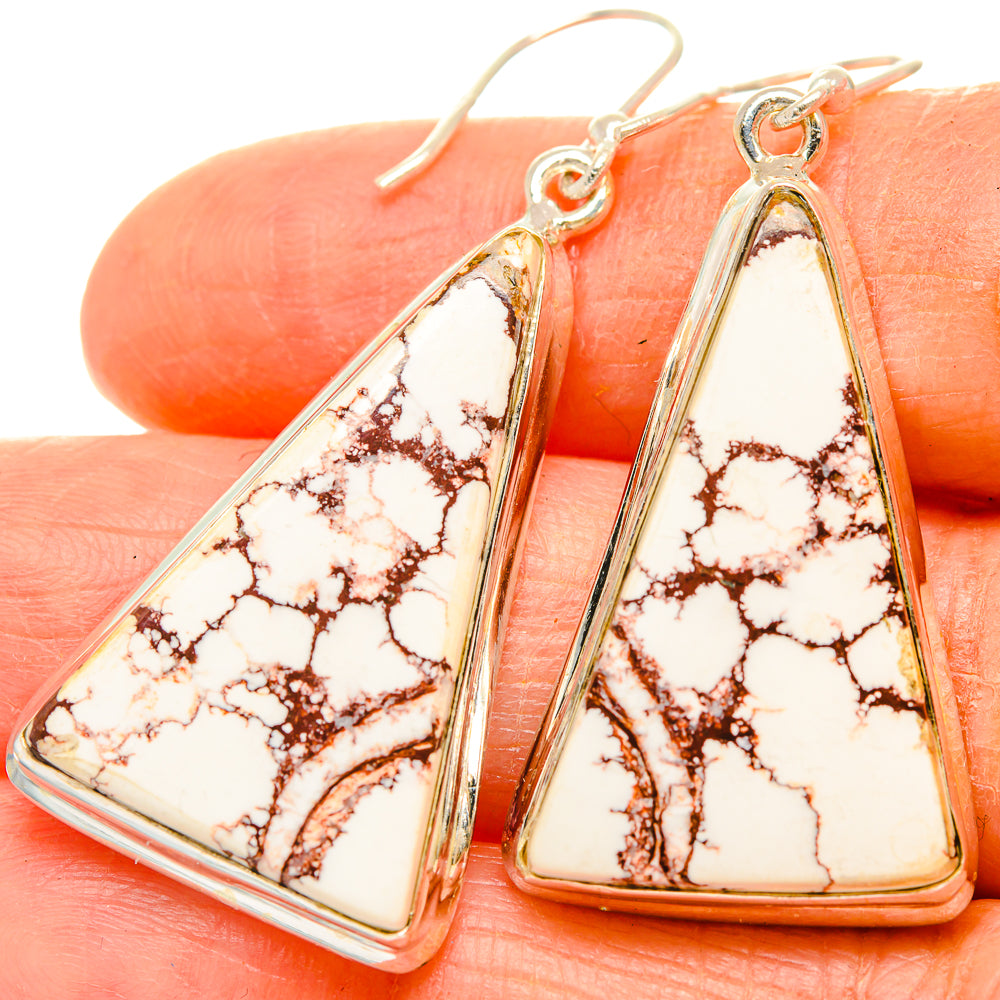 Wild Horse Jasper Earrings handcrafted by Ana Silver Co - EARR426842