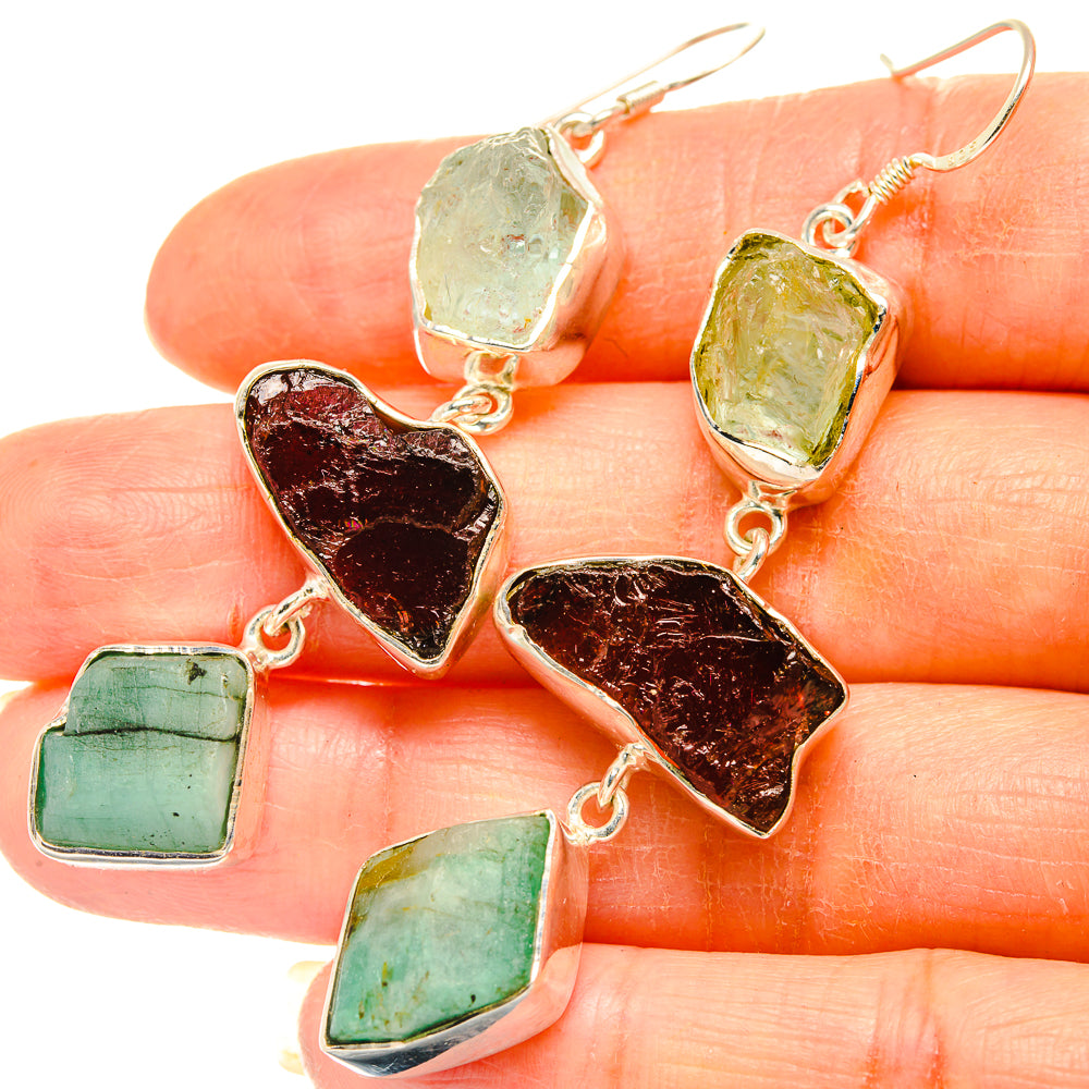 Chrysoprase Earrings handcrafted by Ana Silver Co - EARR426848