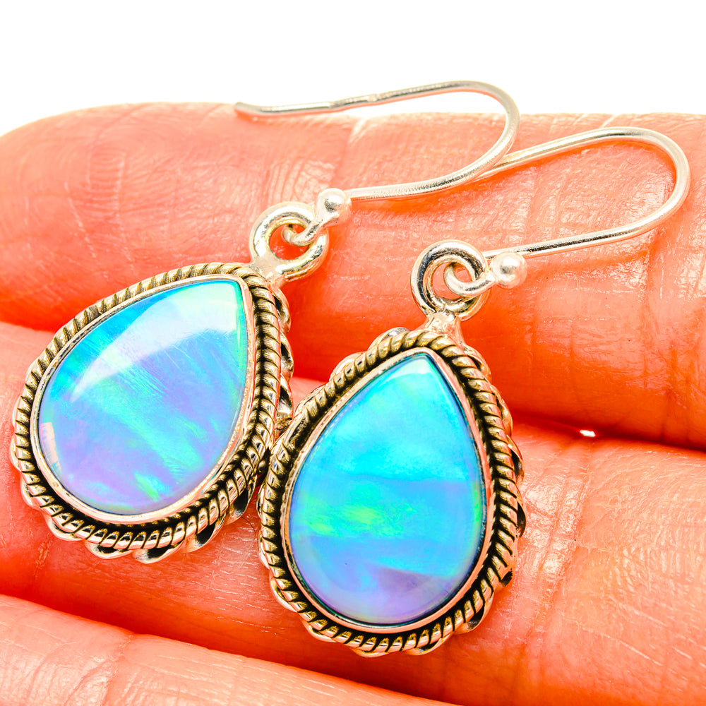 Aura Opal Earrings handcrafted by Ana Silver Co - EARR426852