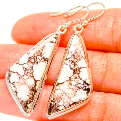 Wild Horse Jasper Earrings handcrafted by Ana Silver Co - EARR426855