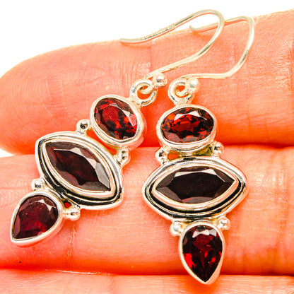 Garnet Earrings handcrafted by Ana Silver Co - EARR426859