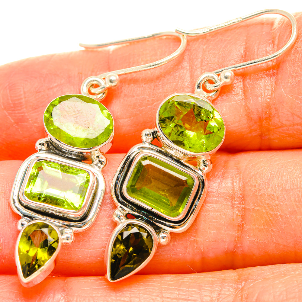 Peridot Earrings handcrafted by Ana Silver Co - EARR426862