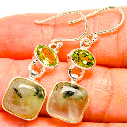 Prehnite Earrings handcrafted by Ana Silver Co - EARR426865