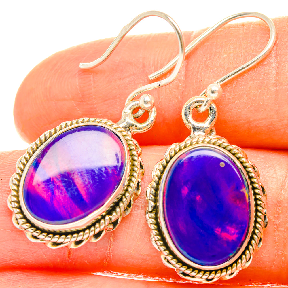 Aura Opal Earrings handcrafted by Ana Silver Co - EARR426868