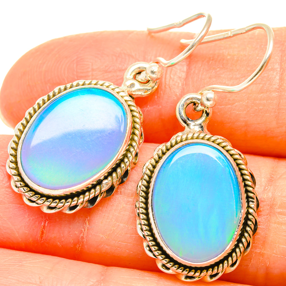 Aura Opal Earrings handcrafted by Ana Silver Co - EARR426871