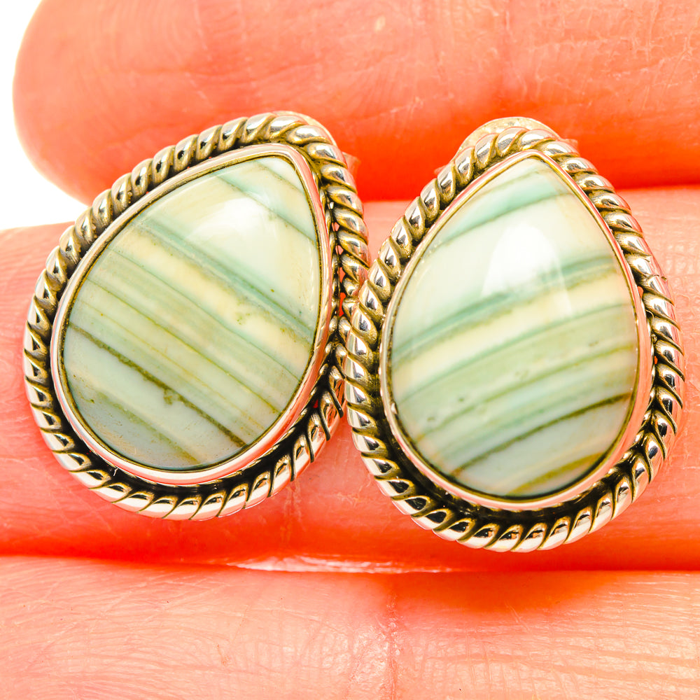 Ocean Jasper Earrings handcrafted by Ana Silver Co - EARR426874