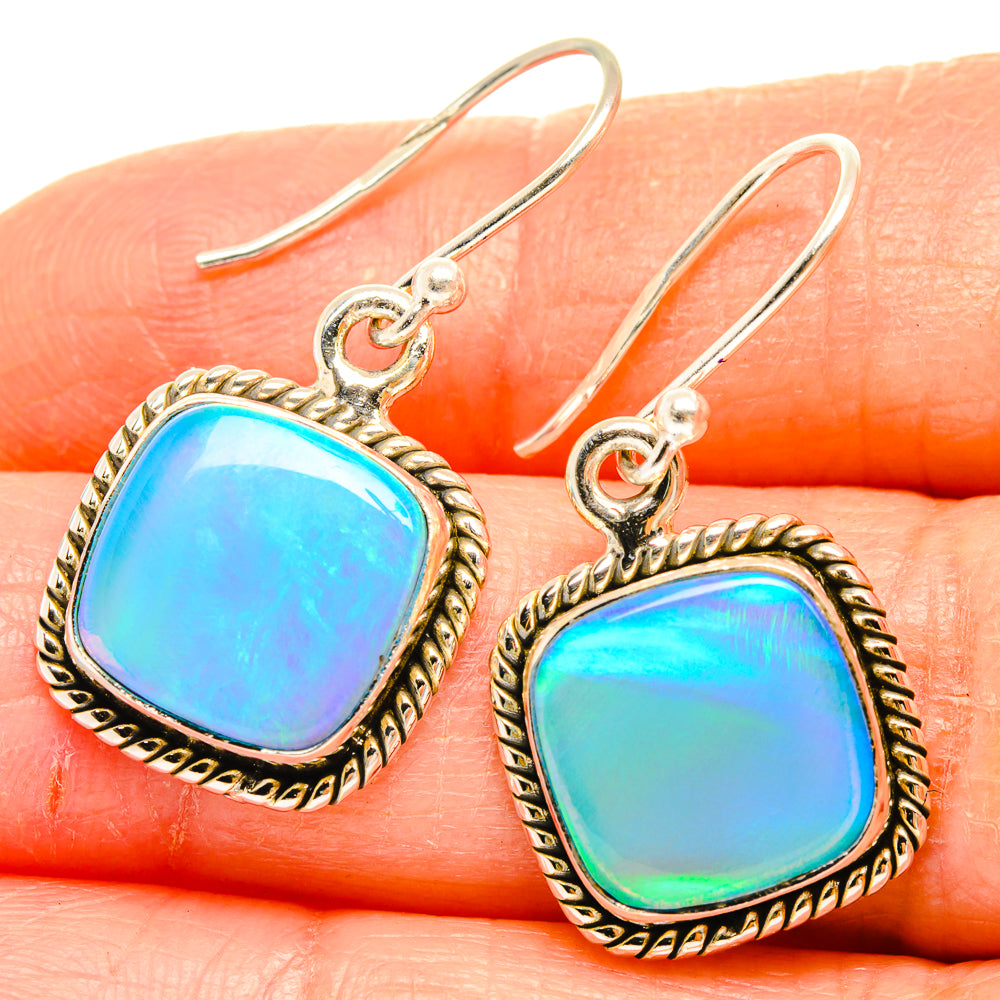 Aura Opal Earrings handcrafted by Ana Silver Co - EARR426875