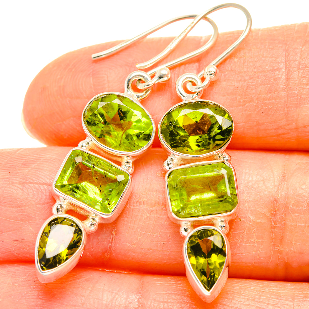 Peridot Earrings handcrafted by Ana Silver Co - EARR426879