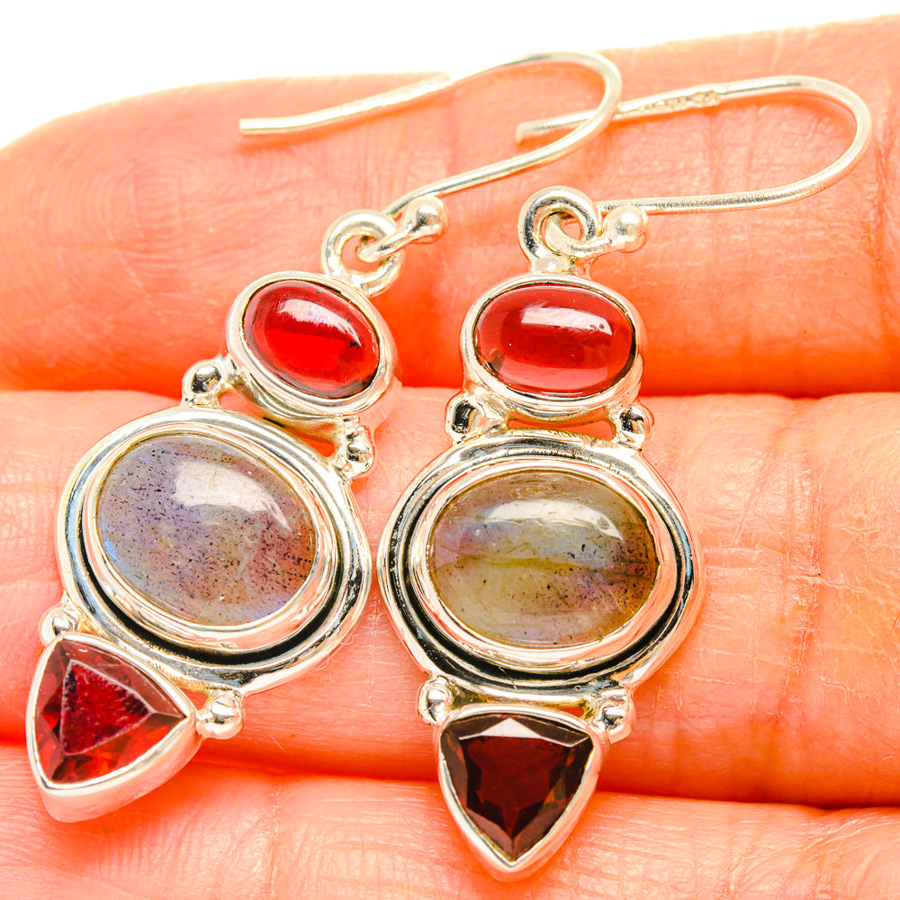 Labradorite Earrings handcrafted by Ana Silver Co - EARR426880
