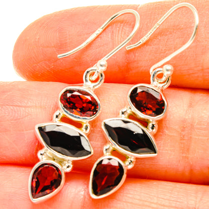 Garnet Earrings handcrafted by Ana Silver Co - EARR426896