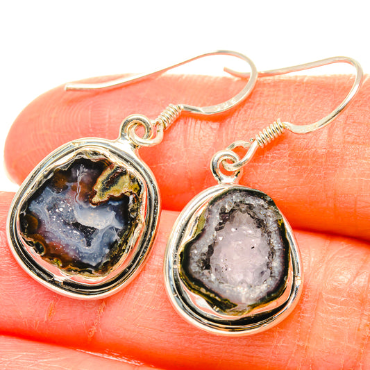 Geode Slice Earrings handcrafted by Ana Silver Co - EARR426906