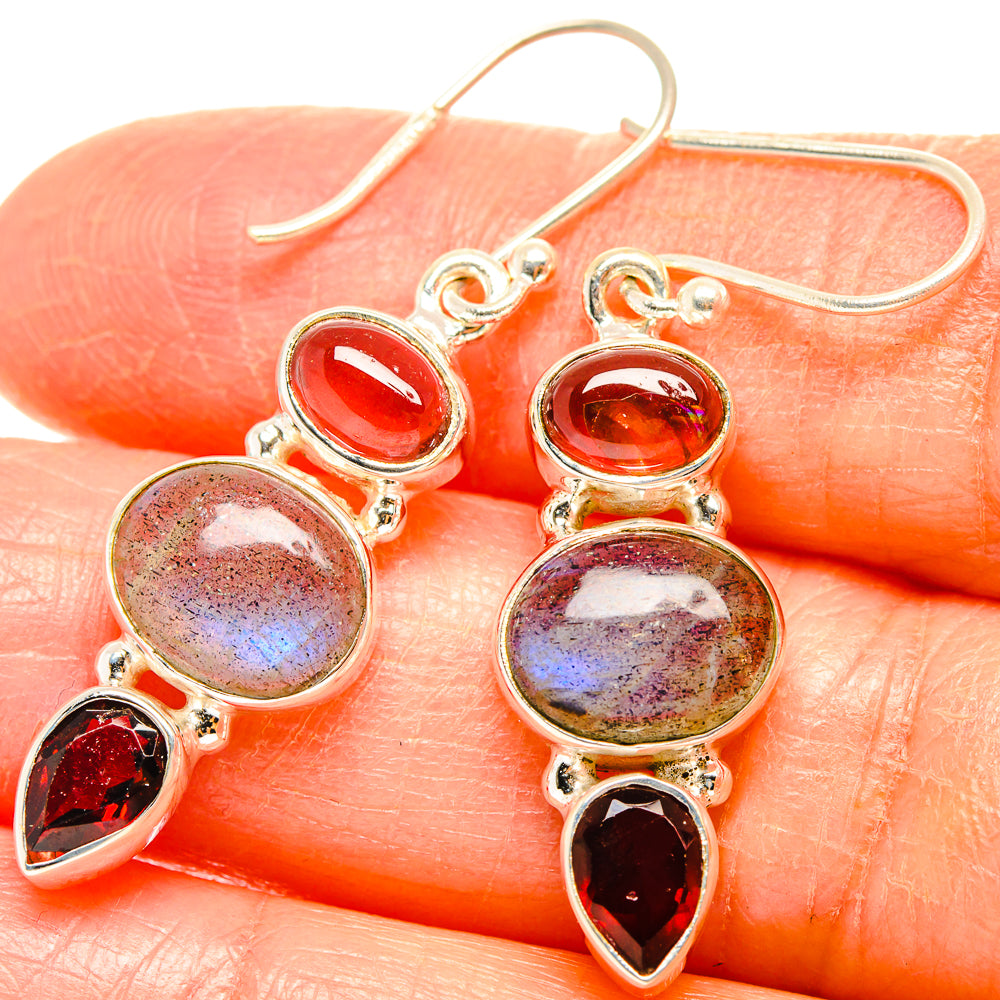 Labradorite Earrings handcrafted by Ana Silver Co - EARR426910