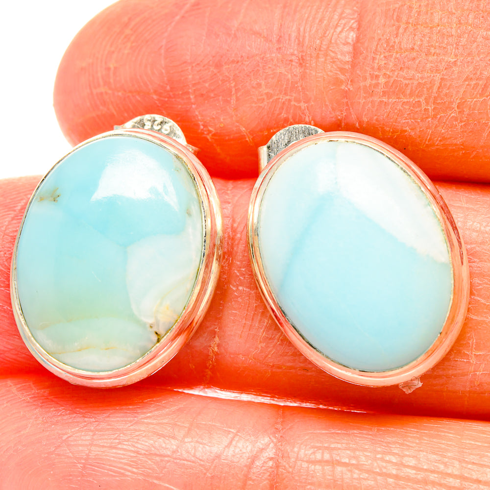 Larimar Earrings handcrafted by Ana Silver Co - EARR426911