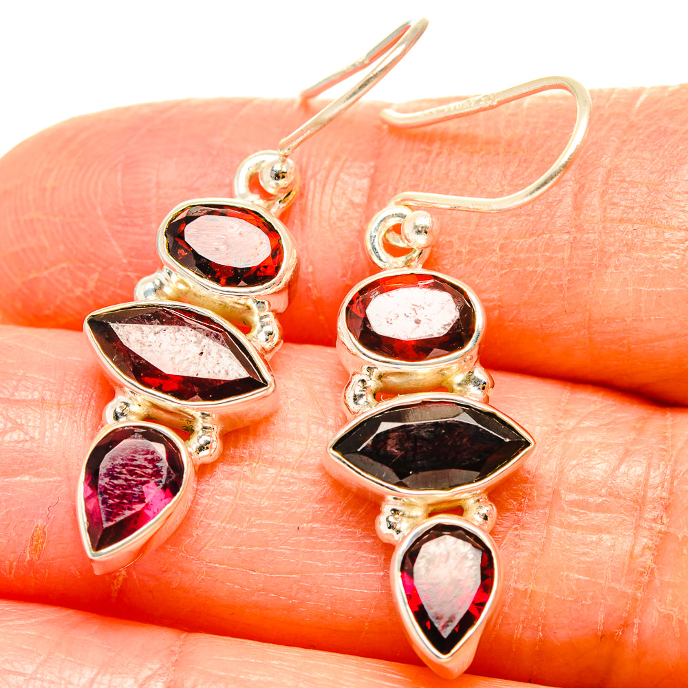 Garnet Earrings handcrafted by Ana Silver Co - EARR426912