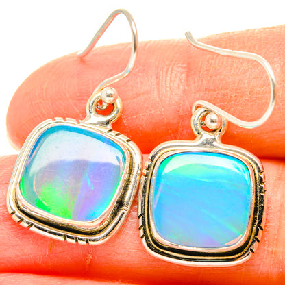 Aura Opal Earrings handcrafted by Ana Silver Co - EARR426916