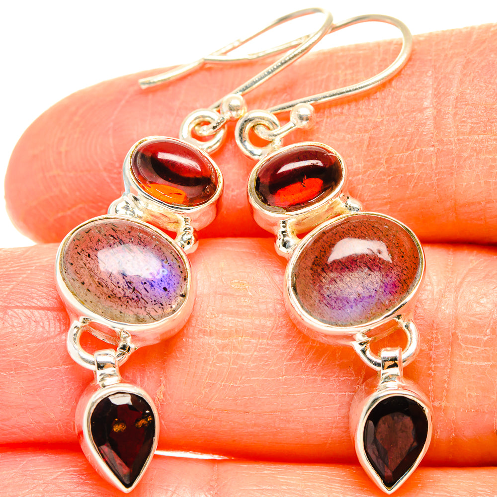 Labradorite Earrings handcrafted by Ana Silver Co - EARR426917