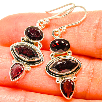 Garnet Earrings handcrafted by Ana Silver Co - EARR426918