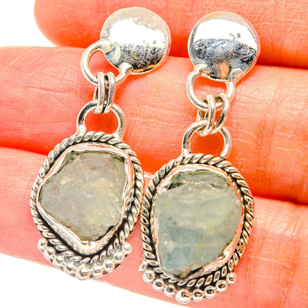Aquamarine Earrings handcrafted by Ana Silver Co - EARR426922