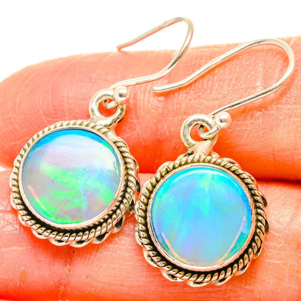 Aura Opal Earrings handcrafted by Ana Silver Co - EARR426928