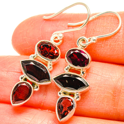 Garnet Earrings handcrafted by Ana Silver Co - EARR426940