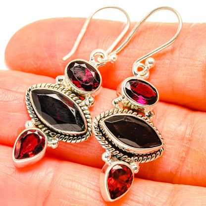 Garnet Earrings handcrafted by Ana Silver Co - EARR426943