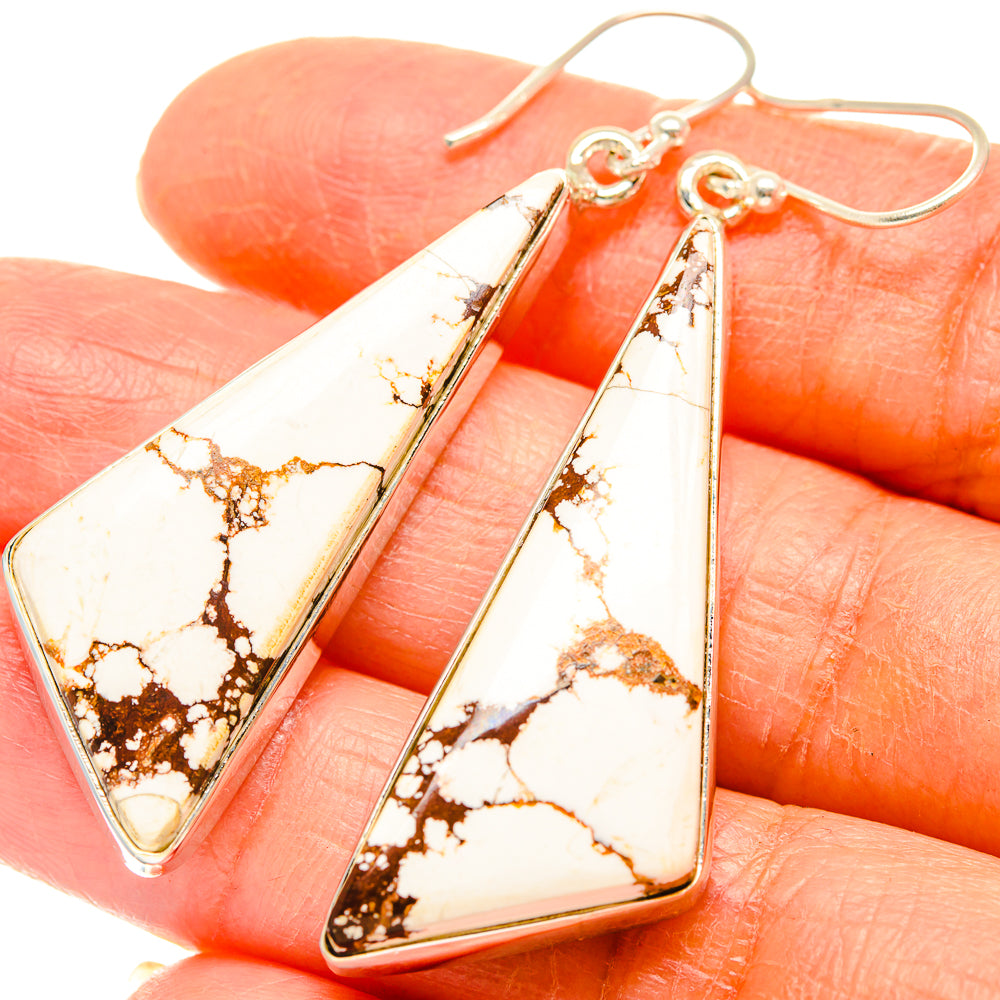 Wild Horse Jasper Earrings handcrafted by Ana Silver Co - EARR426944