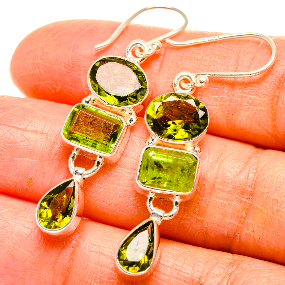 Peridot Earrings handcrafted by Ana Silver Co - EARR426945