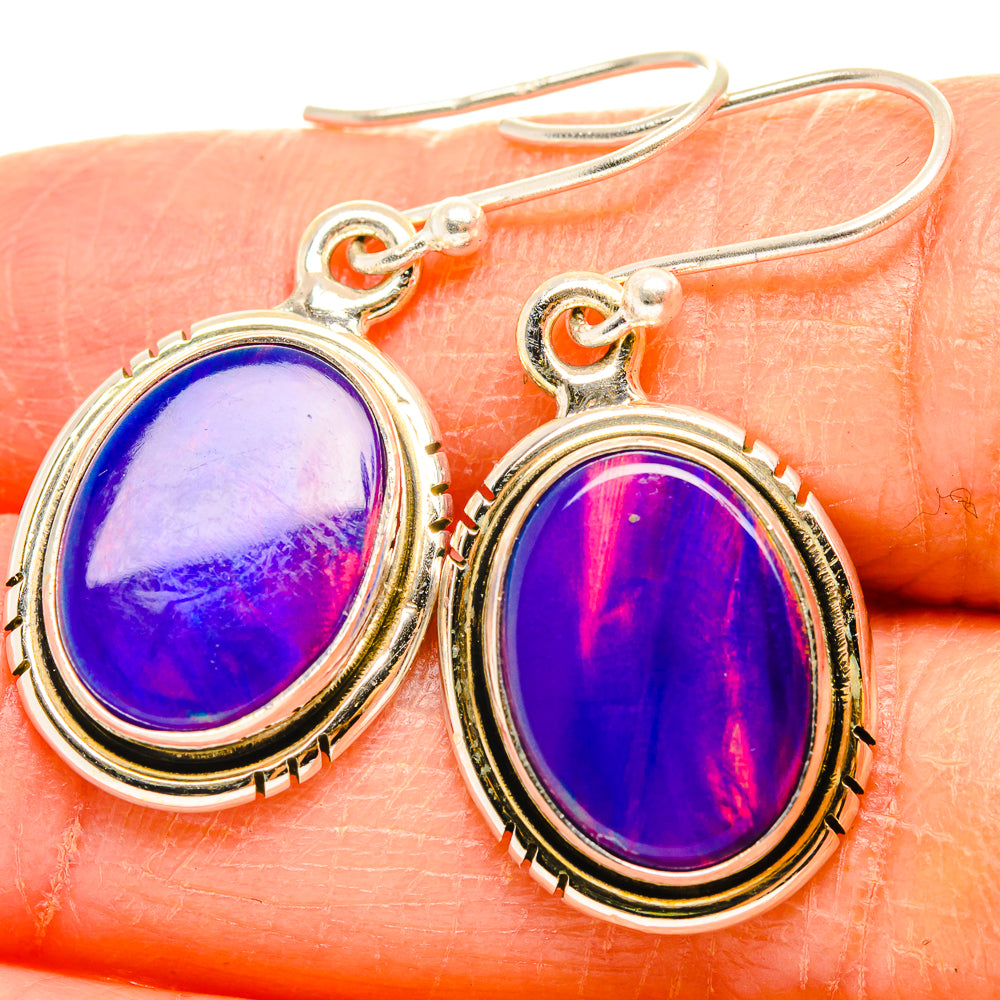 Aura Opal Earrings handcrafted by Ana Silver Co - EARR426947