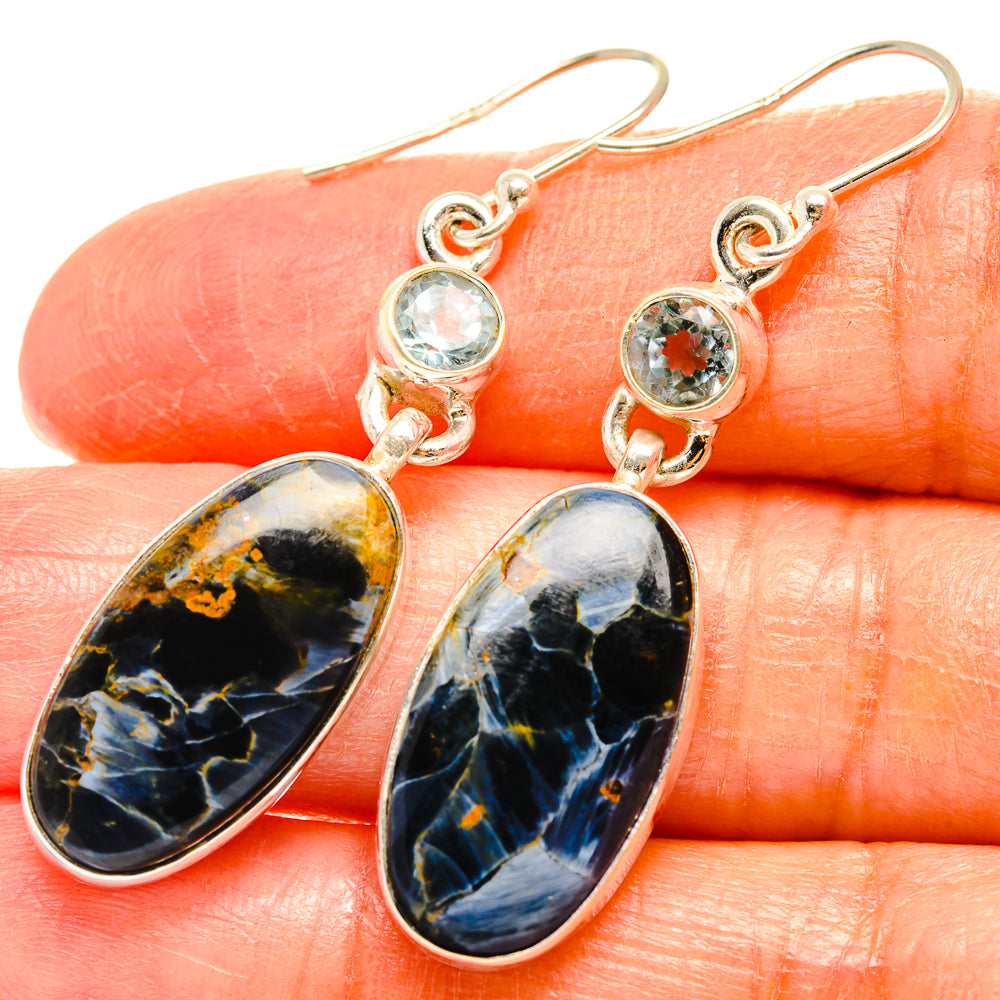 Pietersite Earrings handcrafted by Ana Silver Co - EARR426954