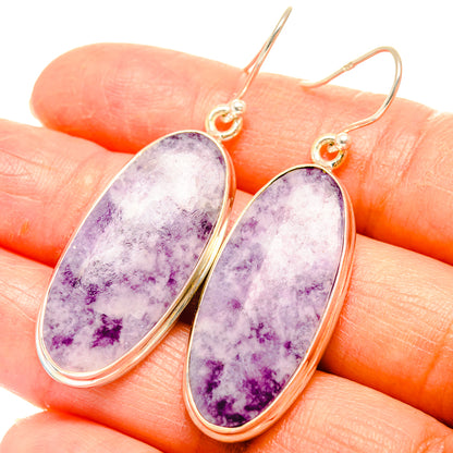 Lepidolite Earrings handcrafted by Ana Silver Co - EARR426957