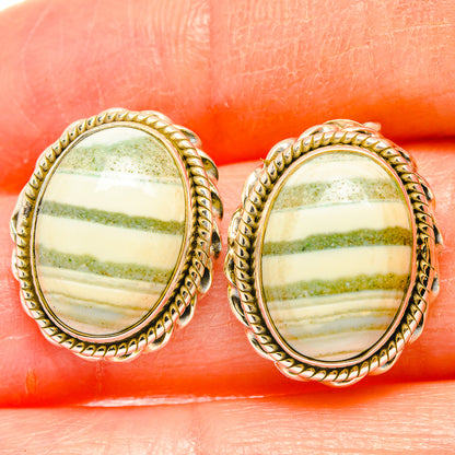 Ocean Jasper Earrings handcrafted by Ana Silver Co - EARR426958