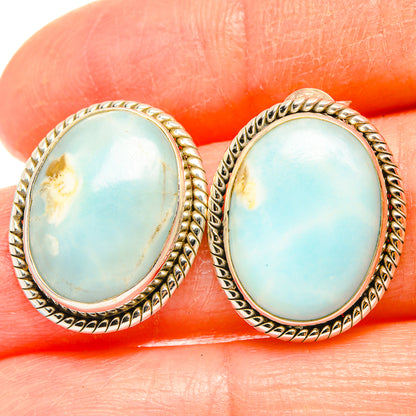Larimar Earrings handcrafted by Ana Silver Co - EARR426963