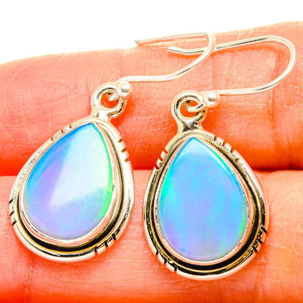Aura Opal Earrings handcrafted by Ana Silver Co - EARR426964