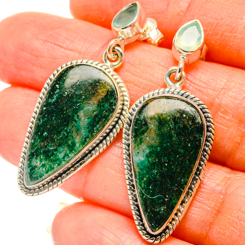 Green Aventurine Earrings handcrafted by Ana Silver Co - EARR426968
