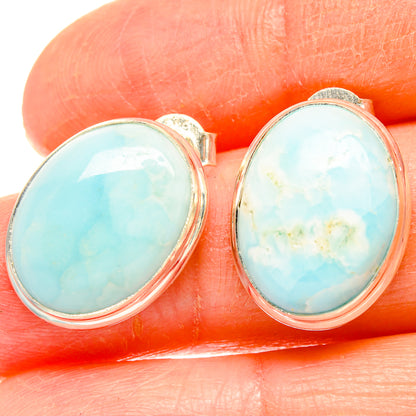 Larimar Earrings handcrafted by Ana Silver Co - EARR426983