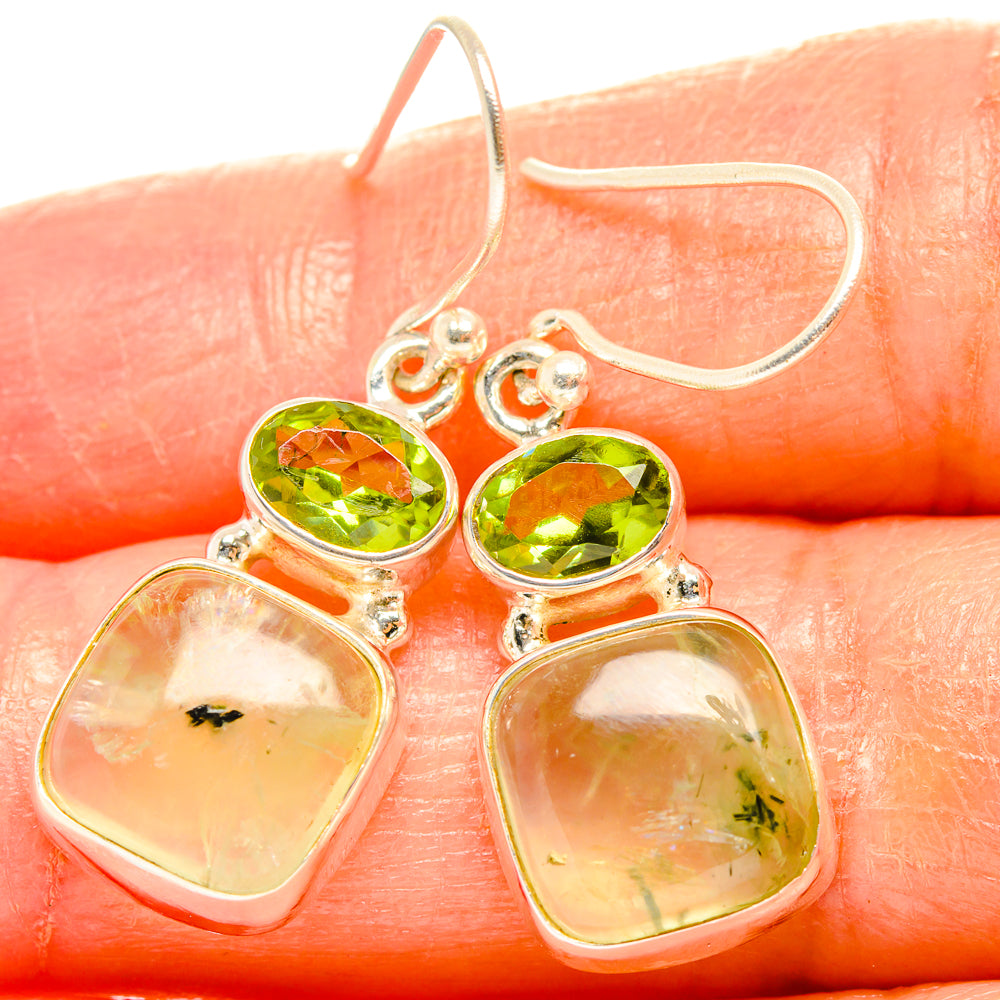 Prehnite Earrings handcrafted by Ana Silver Co - EARR426986