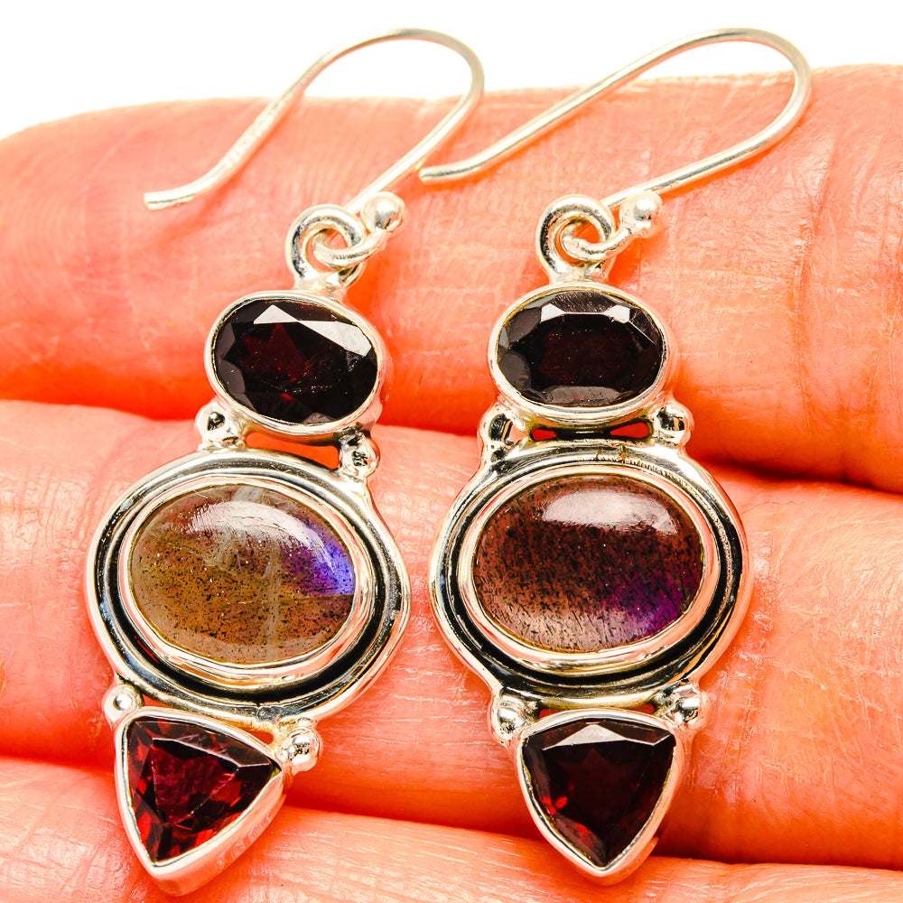Labradorite Earrings handcrafted by Ana Silver Co - EARR426989