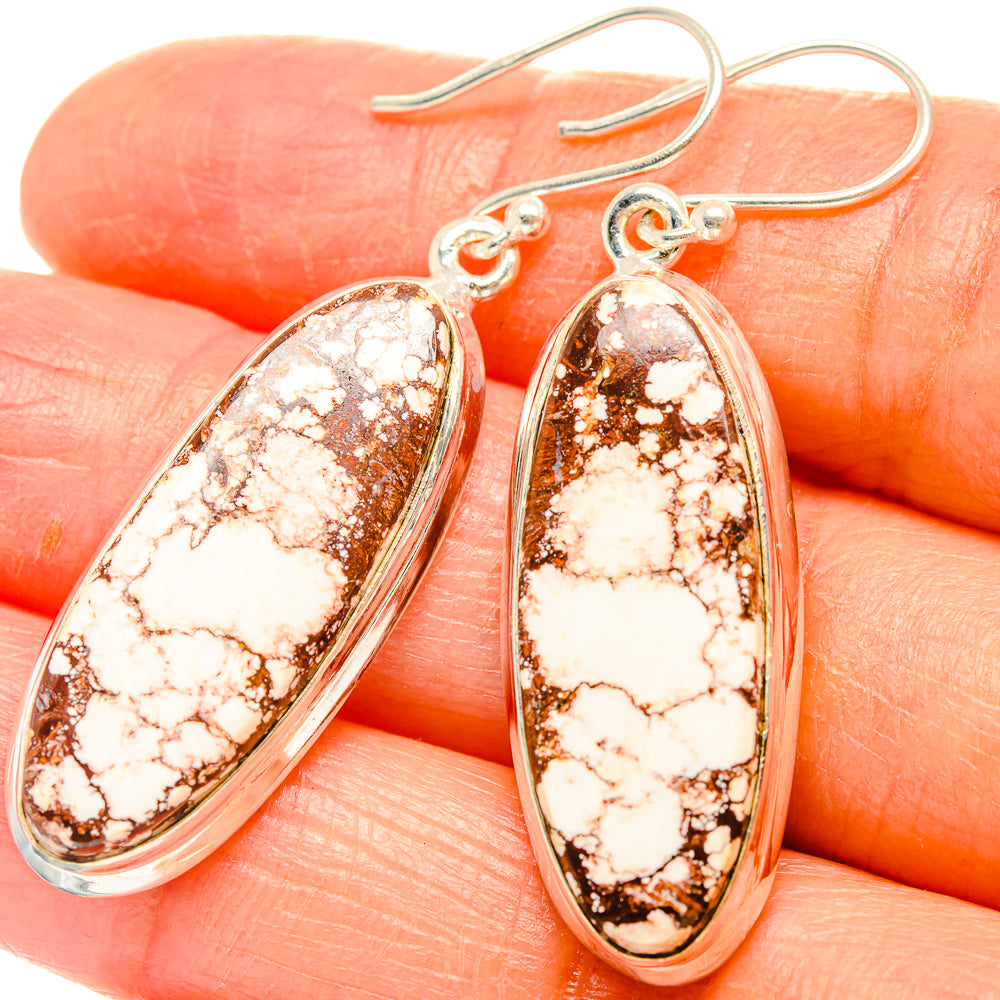 Wild Horse Jasper Earrings handcrafted by Ana Silver Co - EARR426991