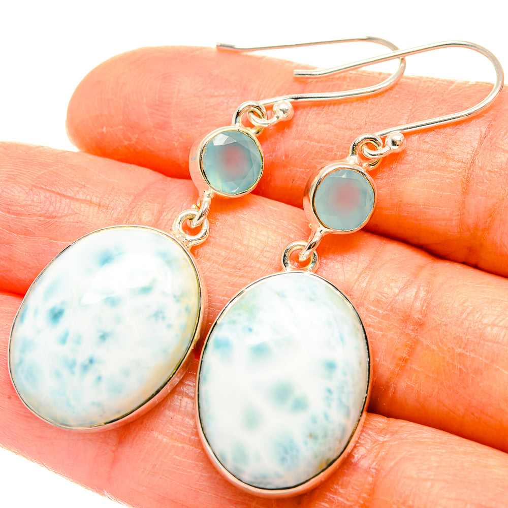 Larimar Earrings handcrafted by Ana Silver Co - EARR426993