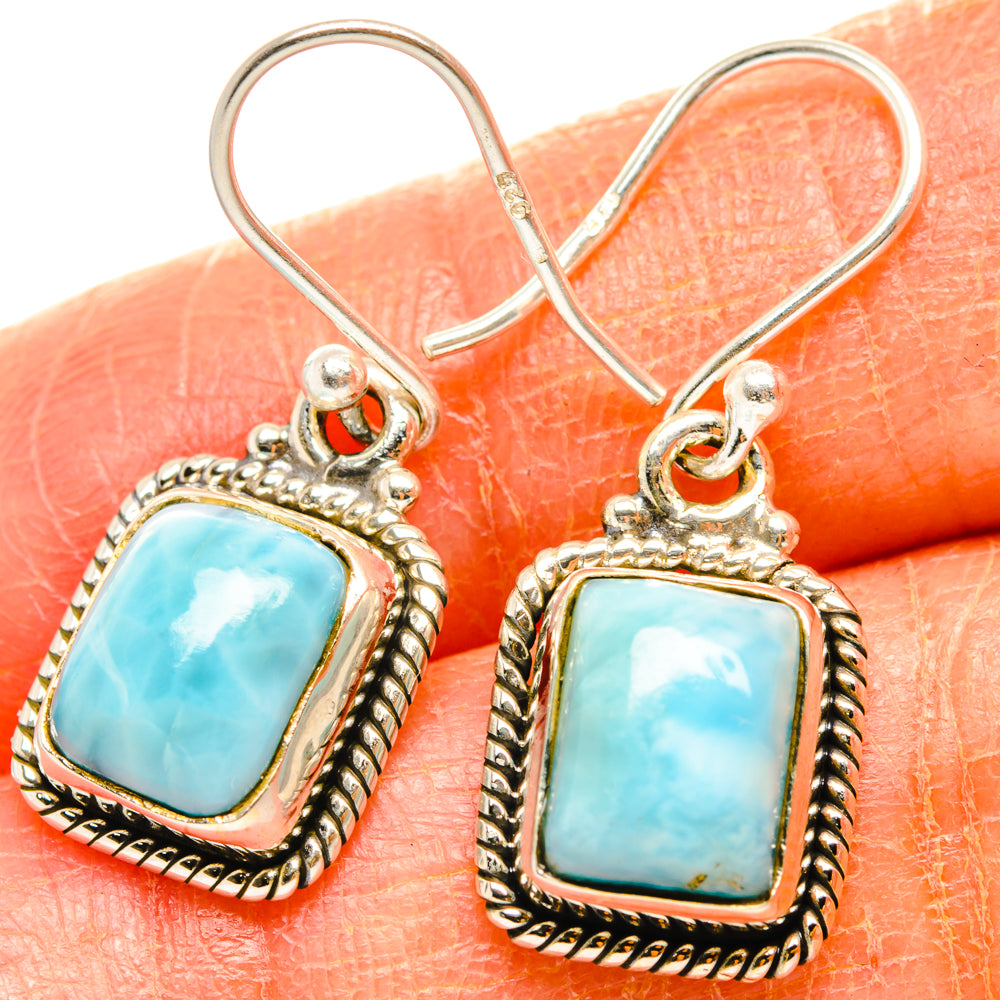 Larimar Earrings handcrafted by Ana Silver Co - EARR427001
