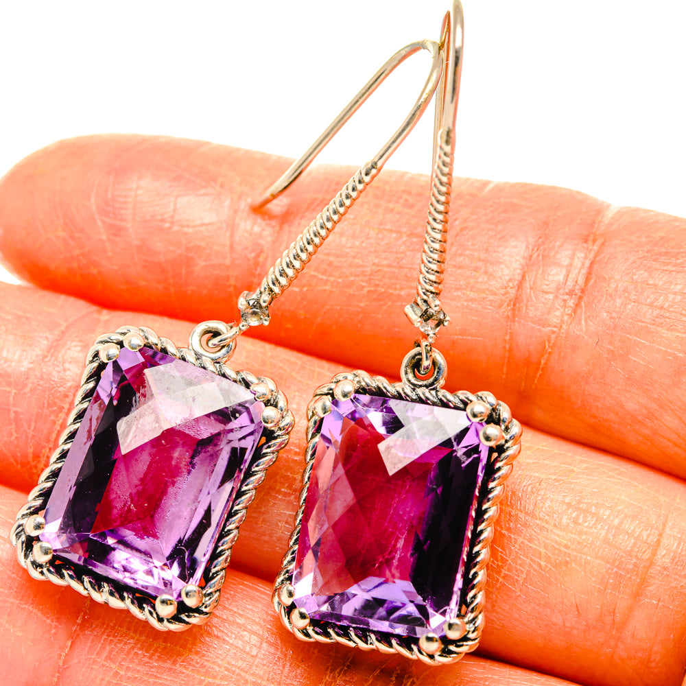 Amethyst Earrings handcrafted by Ana Silver Co - EARR427019