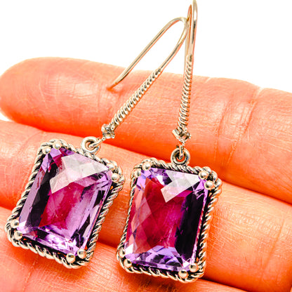 Amethyst Earrings handcrafted by Ana Silver Co - EARR427019