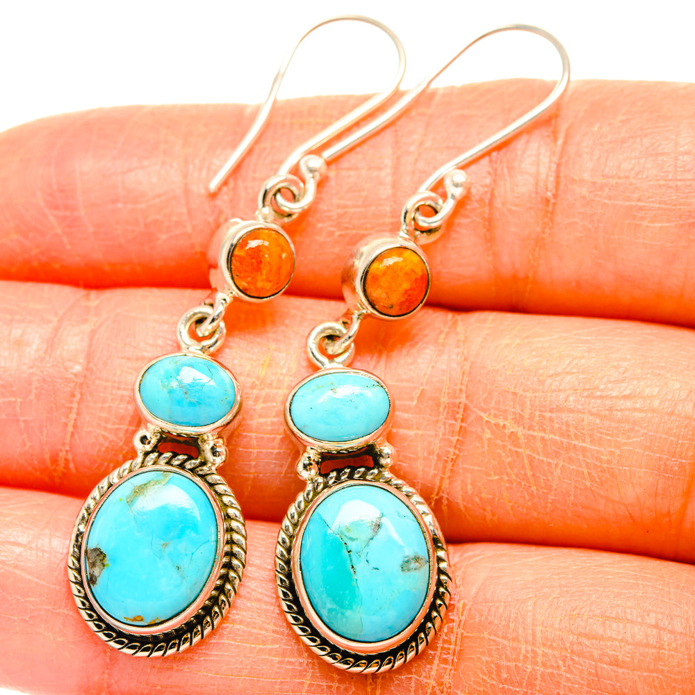 Chrysocolla Earrings handcrafted by Ana Silver Co - EARR427026