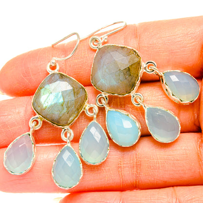 Labradorite Earrings handcrafted by Ana Silver Co - EARR427028